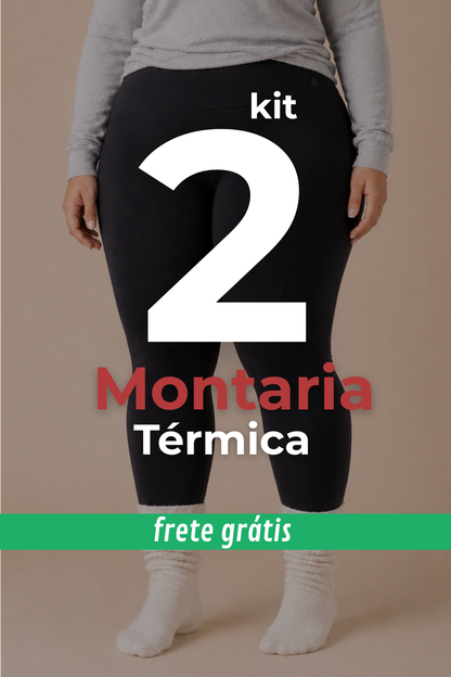 Kit 2 Montaria Térmica inverno Peluciada