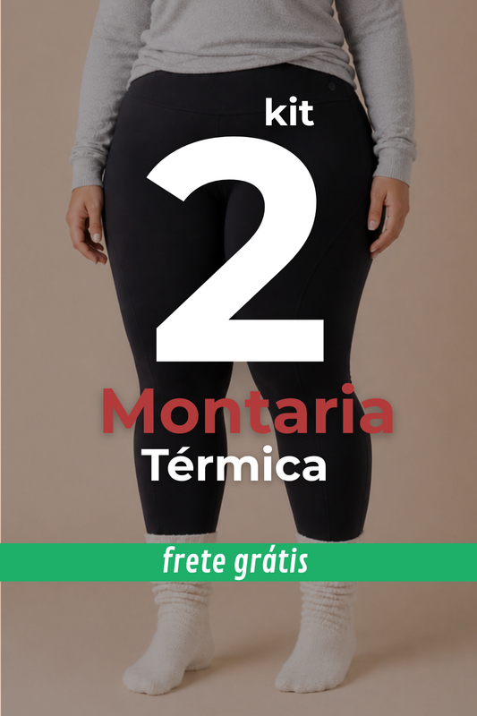 Kit 2 Montaria Térmica inverno Peluciada