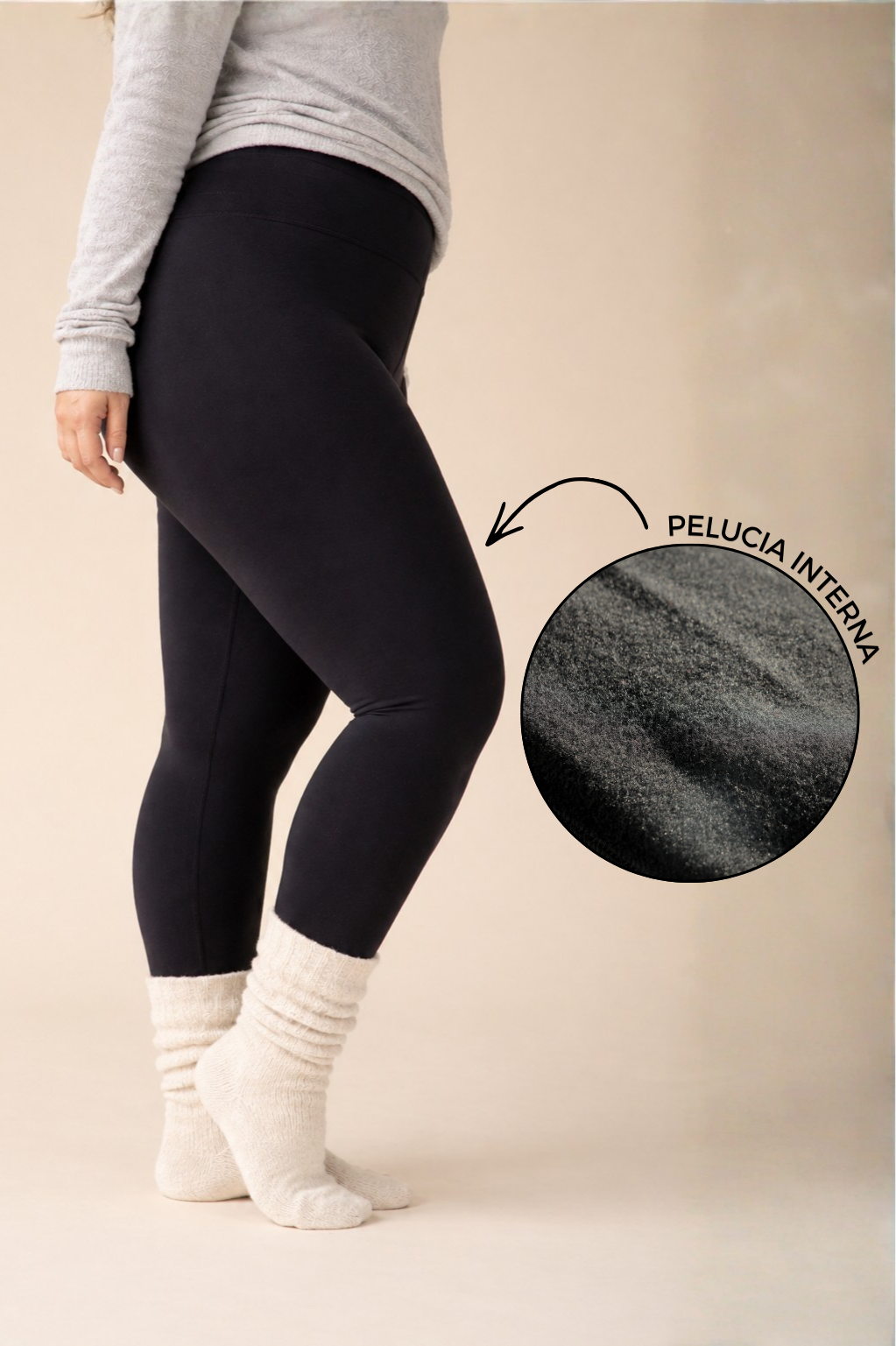 Kit 2 Legging Térmica inverno Peluciada